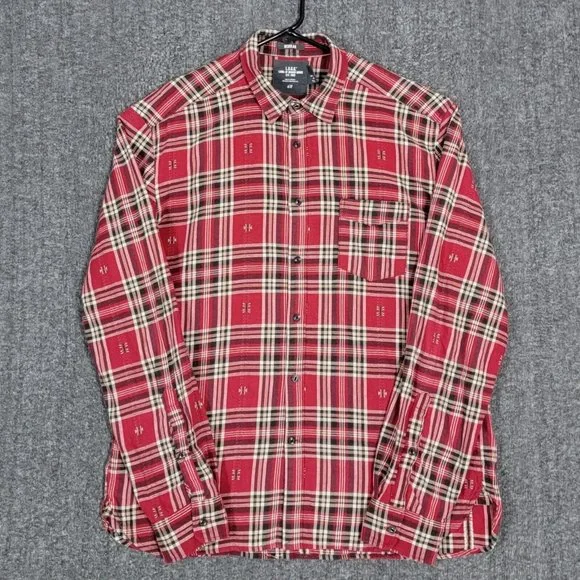 H&M Shirts Hm Logg Shirt Mens Large Red Plaid Flannel Long